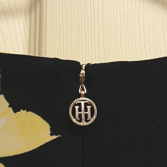 ⭐️5/$25 SALE TOMMY HILFIGER FLORAL DRESSY DRESS Black Size 2 - Picture 8 of 9